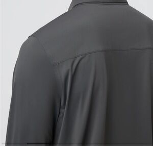 Vuori Men's Gray Bridge Button Up Performance L Stretch Long Sleeve V1002